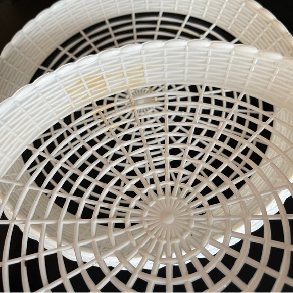 Vintage Reusable Plastic Paper Plate Holders Heavy Duty Picnic Camping Set 8 - Picture 9 of 12